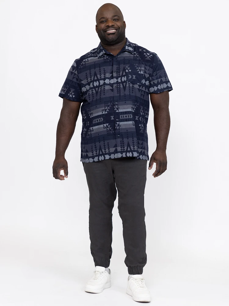 Men's Abstract Geometric Shirt
