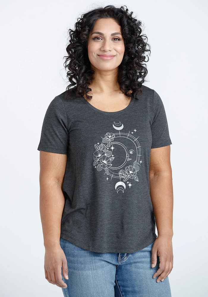 Women's Moon Scoop Neck Tee