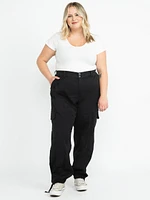 Women's Plus 2 Button Baggy Cargo Pants