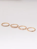 Women's Gold and Crystal Rings