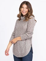 Women's Cowl Neck Tunic Sweater