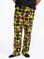 Men's Grinch Plaid Sleep Pant