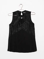 Women's Lace Cut Out Tank Top