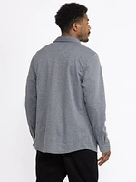 Men's Twill Knit Flannel Shirt