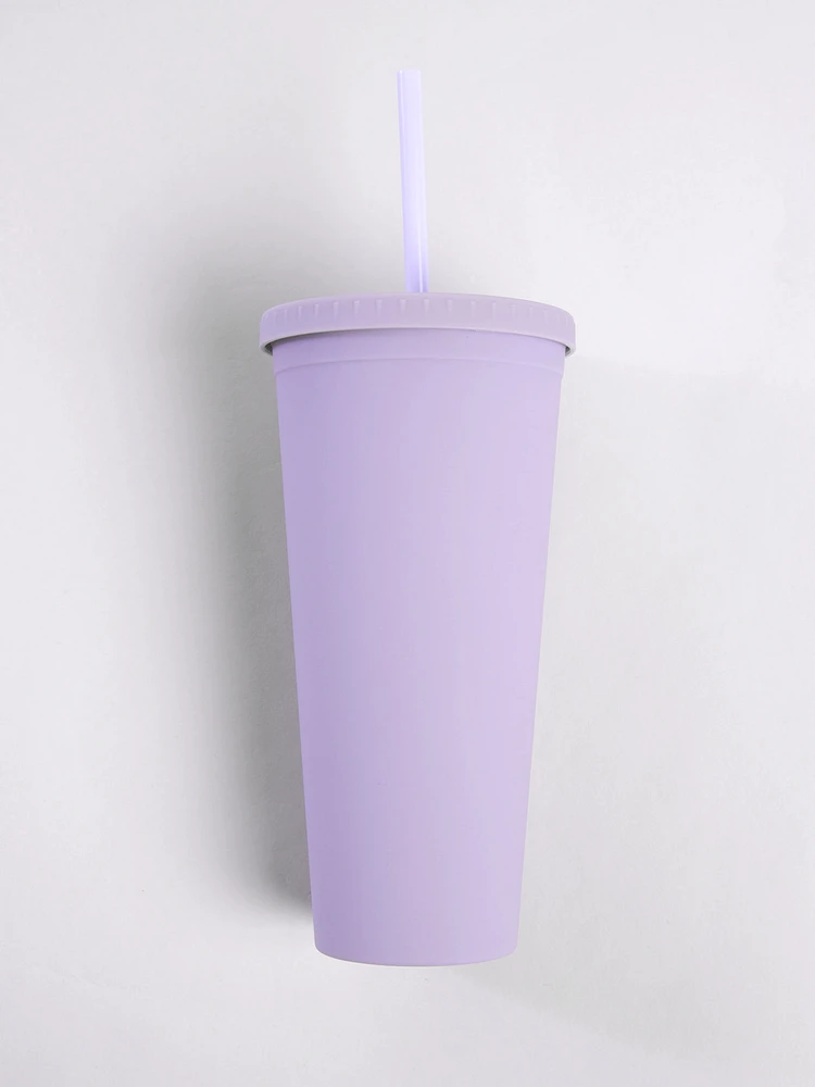 24oz Rubber Coated Tumbler