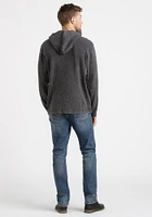 Men's Hooded Waffle Henley