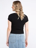 Women's Rib Corset Tee