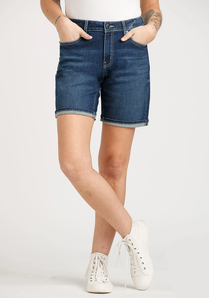 Women's Cuffed Bermuda Jean Short