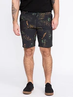 Men's Printed Palm Hybrid Shorts