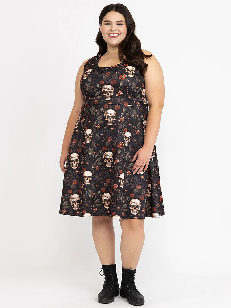 Women's Skull Skater Dress