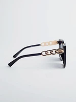 Women's Oversized Black Frame Sunglasses