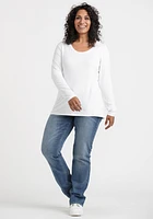 Women's Scoop Neck Long Sleeve Tee