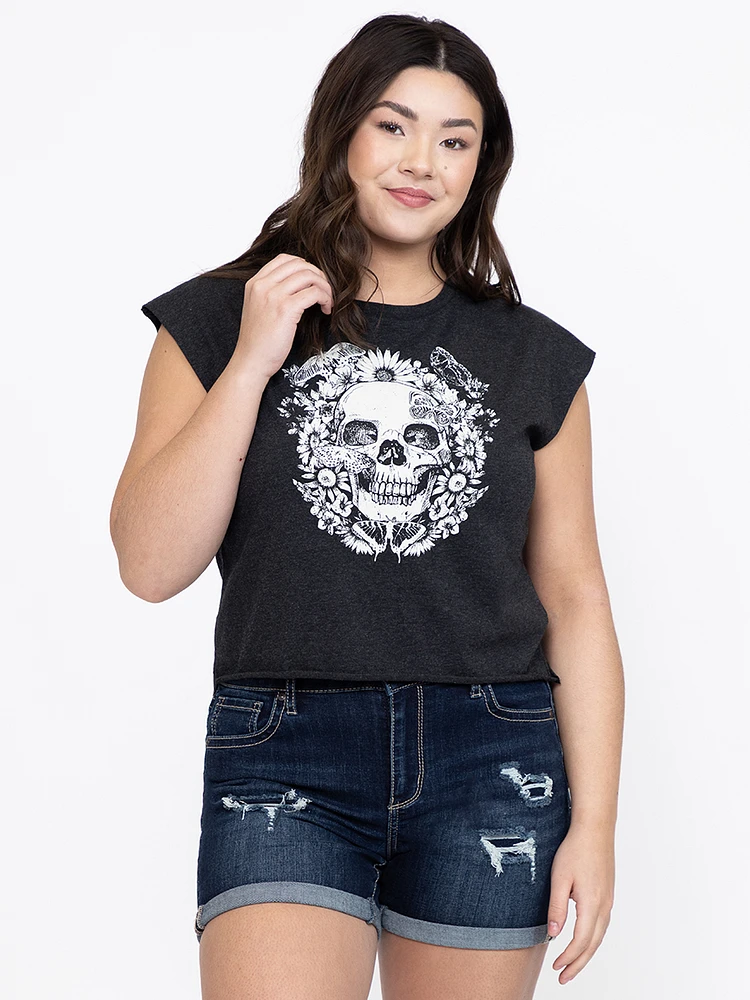 Women's Skull Muscle Tee