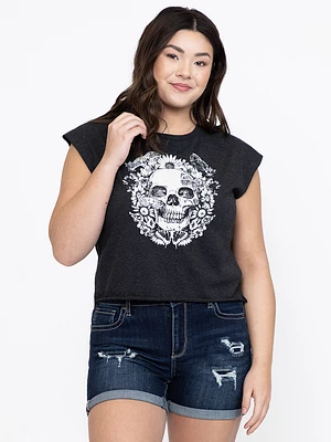 Women's Skull Muscle Tee