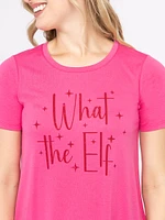 Women's What The Elf Crew Neck Tee