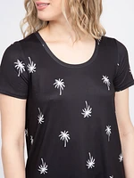 Women's Palm Tree Scoop Neck Tee