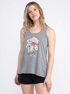 Women's Mushroom Racerback Tank