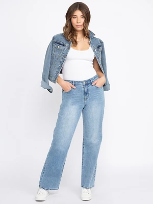 Women's High Rise Wide Leg Jeans