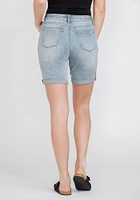 Women's Destroyed Relaxed Cuffed Bermuda Short