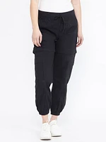 Women's Convertible Zipped Off Cargo Jogger Pant