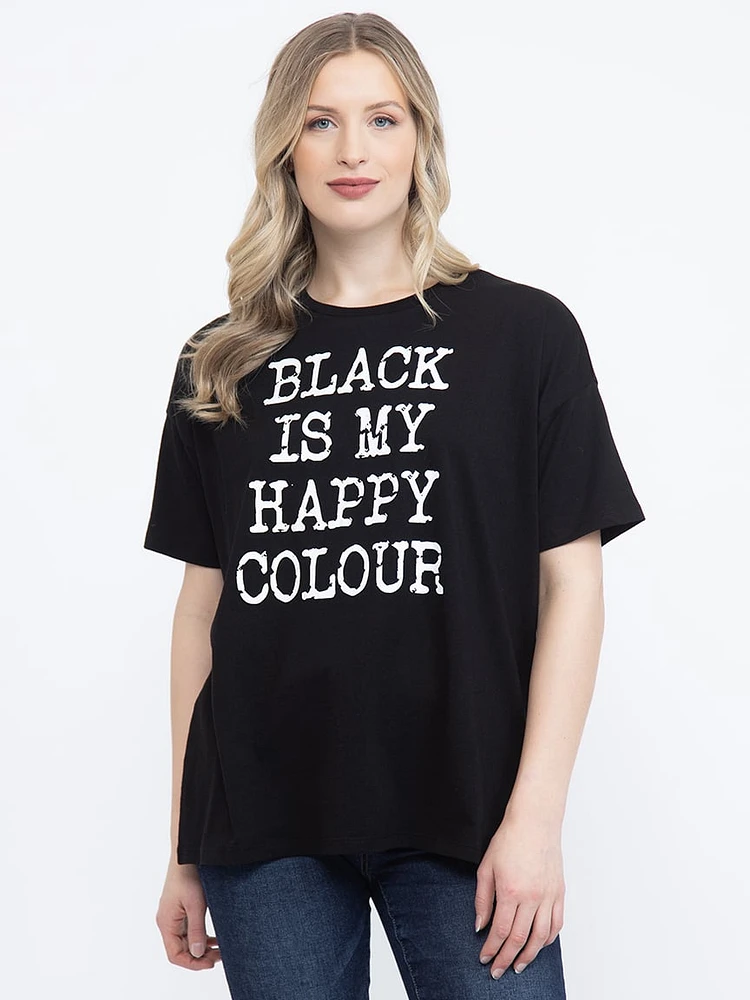 Women's Happy Colour Oversized Tee