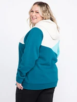 Women's Two Tone Colour Block Hoodie