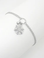 Women's Snowflake Charm Bracelet