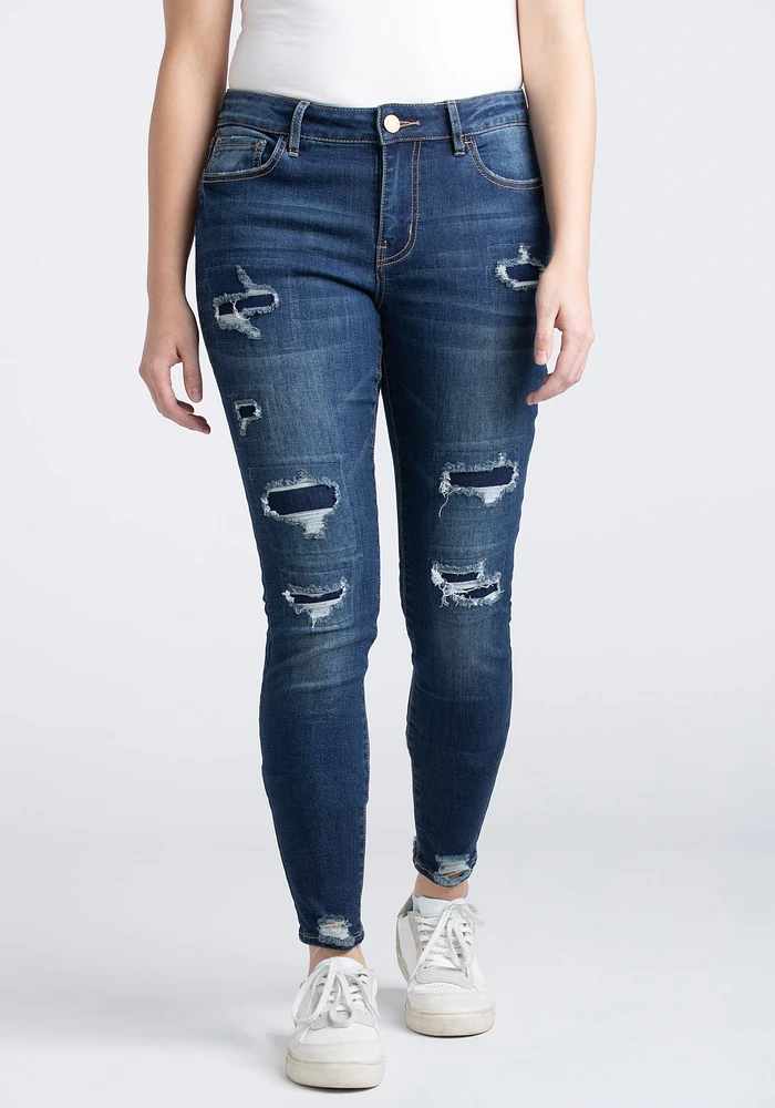 Women's Rip & Repair Skinny Jeans