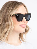 Women's Black Cat Eye Sunglasses