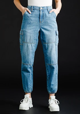 Women's Denim Cargo Jogger