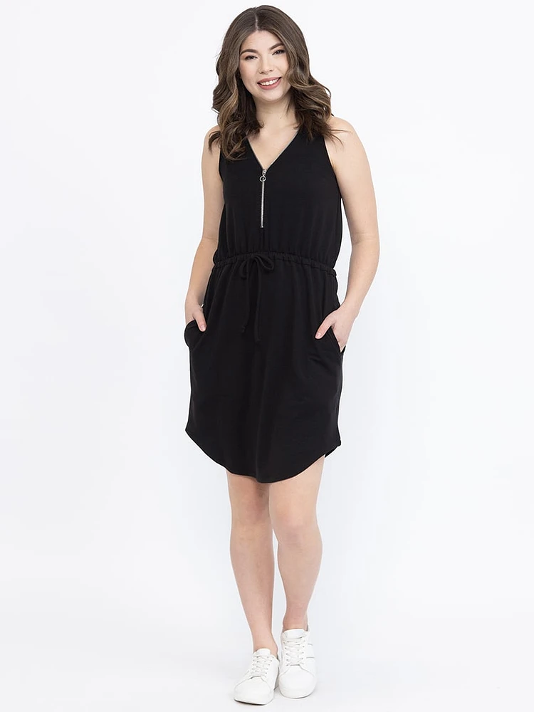 Women's Half Zip Tank Dress