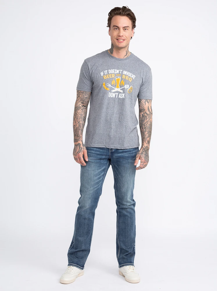 Men Beer & BBQ Tee