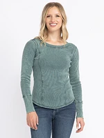 Women's Washed Long Sleeve Tee