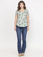 Women's Butterfly Scoop Neck Tee