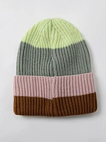 Pastel Stripe Cuff Beanie