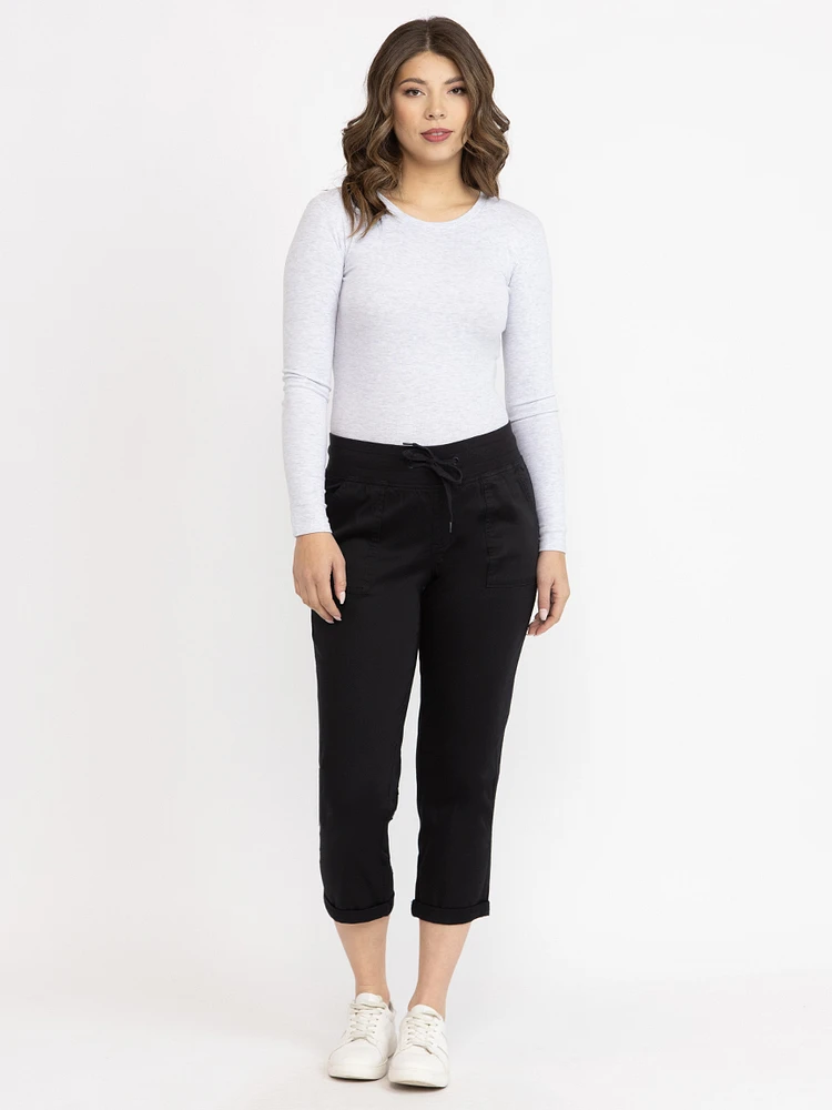 Women's Knit waist Pull-on Cuffed Weekeder Pants