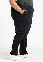 Women's Soft Pull-on Utility Straight Leg Pants