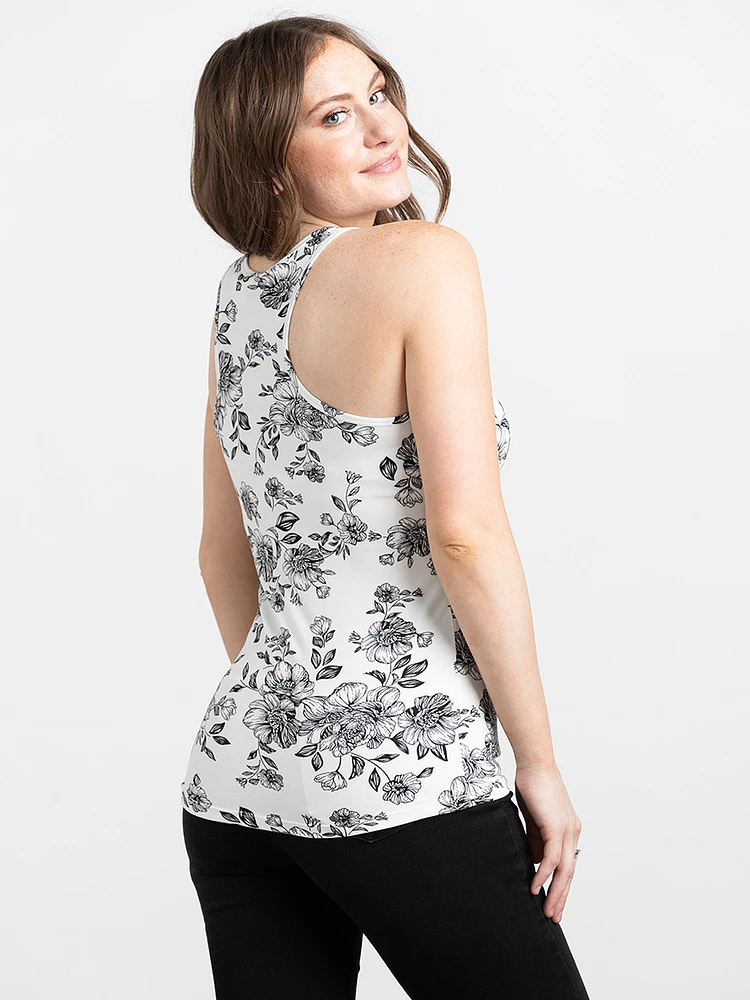 Women's Floral Racerback Tank