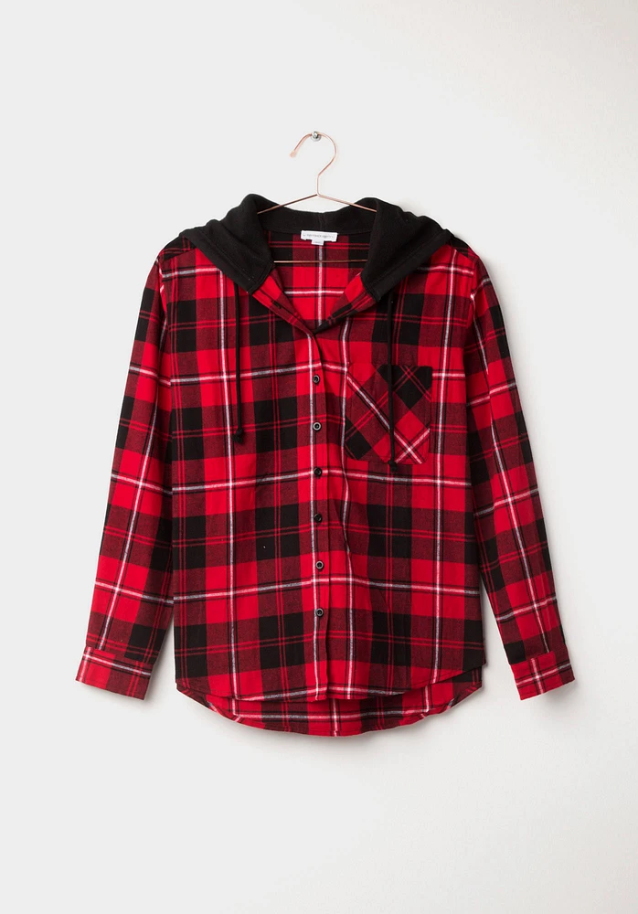 Women's Buffalo Plaid Hoodie