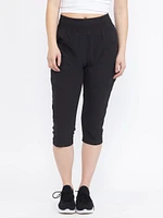 Women's Ruched Hybrid Capri