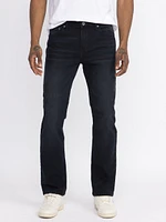 Men's Blue Black Slim Straight Jeans