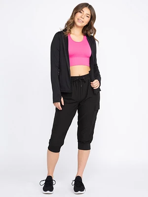 Women's Hybrid Cargo Capri Jogger