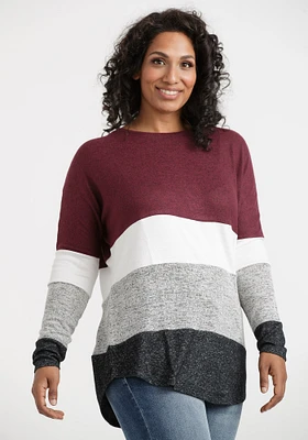 Women's Colour Block Stripe Top