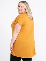 Women's V Neck Legging Tee