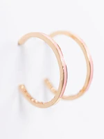 Women's Pink Stone Earrings