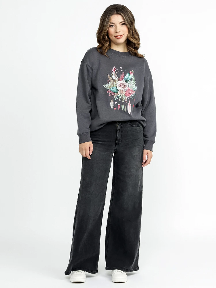 Women's Graphic Oversize Sweatshirt