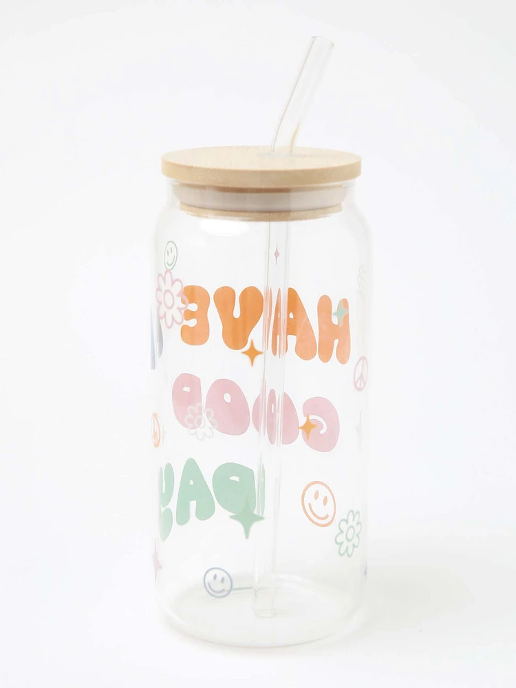 Have a Good Day Glass Tumbler