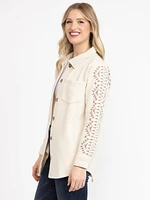 Women's Geo Button Front Shirt