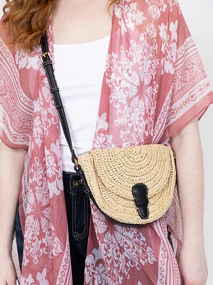Women's Straw Crossbody Bag