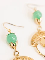 Women's Stone & Shell Earrings